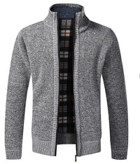 Lennart | Lässiger Strick-Cardigan – Hellgrau