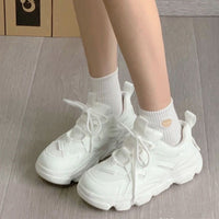 Damen Chunky Sneakers mit trendigem Design und komfortabler Stützsohle – Weiß
