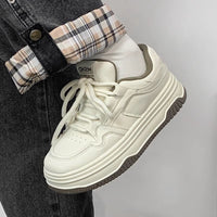 Damen Sportliche Sneaker mit hoher Dämpfung und rutschfester Sohle – Beige