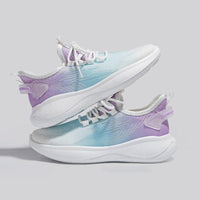 Damen Atmungsaktive Fitness Sneakers mit flexibler Laufsohle und innovativer Dämpfungstechnologie – Blau