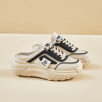 Damen Sneaker mit atmungsaktivem Mesh-Obermaterial und flexibler Laufsohle – Schwarz