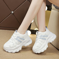 Damen Bequeme Sport Sneakers mit atmungsaktivem Mesh und gepolsterter Sohle – Blau