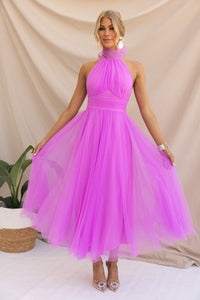 Kinsley | Elegantes Frühling-Sommer-Kleid – Lila