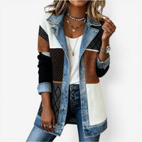 Soretta - Strukturierte offene Jacke – Mix