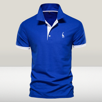 Peter - Poloshirt – Blau und Weiß