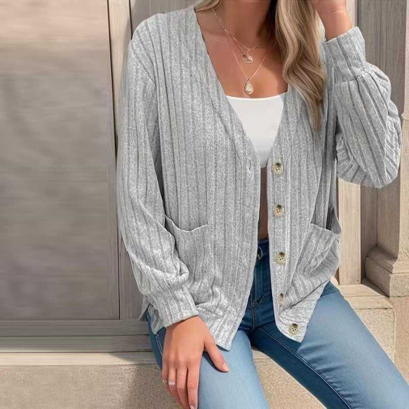 Angela Sommerweste | Damen lässig Sommer gestrickt Strickjacke