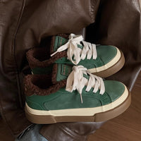 Damen Sneaker mit kuscheligem Innenfutter und robustem Obermaterial – Grün