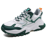 Damen Sportliche Sneaker mit verstärktem Dämpfungssystem und rutschfester Außensohle – Grün