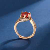 Halyna – 3-Karat-Super-Flash-Moissanite-Ring – Roségold-A