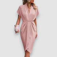 Lolla | Midi-Wickelkleid – Rosa