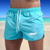 Heidi Mode | Strandshorts mehrfarbige Sportshorts – Himmelblau