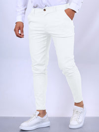 Virgil™ - Elegante Slim-Fit-Hose – Weiß
