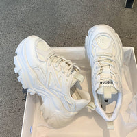 Damen Sportliche Sneaker mit atmungsaktiver Mesh-Oberfläche – Beige