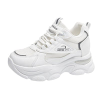 Damen Sportliche Chunky Sneakers mit leichtem Obermaterial und atmungsaktiver Sohle – Weiß