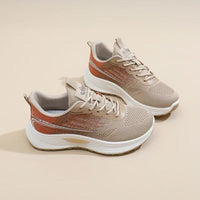 Damen Leichte und atmungsaktive Lauf-Sneaker mit flexibler Sohle – Khaki