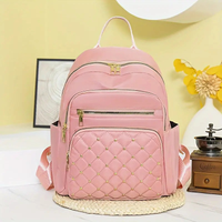 Damen Rucksack Mit Mehreren Taschen | Geräumig – Rosa