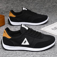 Damen Sportliche Sneakers mit atmungsaktivem Obermaterial und bequemer Sohle – Schwarz