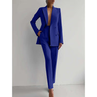 Heidi-Mode | Lässige Elegante Jacke Anzug – blau