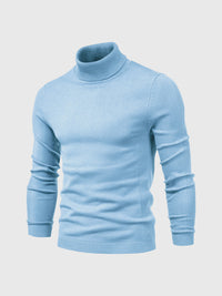 Rollkragen Pullover Herren Baumwolle | Elegant & Bequem – Hellblau