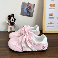 Damen Sportliche Sneakers mit verspieltem Design und bequemem Fußbett – Rosa