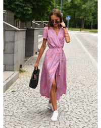 Beth™ Atemberaubendes Wickelkleid – Flieder
