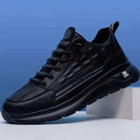 Damen Sportliche Sneaker mit rutschfester Sohle und atmungsaktivem Design – Schwarz
