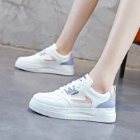 Damen Modische Sneakers mit atmungsaktiver Sohle und flexibler Lauftechnologie – Weißblau