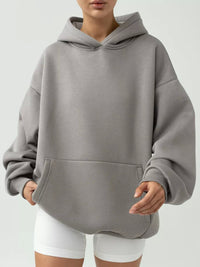 Heidi-Mode | Lässiger lockerer Pullover Sweatshirt – Grau