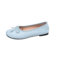 Damen Ballerinas mit feiner Schleifenapplikation – Blau