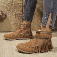 Damen Stilvoll Cowboy Stiefeletten | Bequem – Dunkelbraun