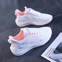 Damen Sportliche Laufschuhe mit atmungsaktivem Obermaterial und dämpfender Sohle – Rosa