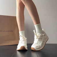 Damen Sportliche Mesh-Sneaker mit dämpfenden Eigenschaften und modernem Design – Beige