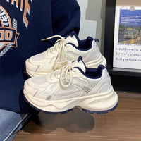Damen Sportliche Sneakers mit atmungsaktiver Mesh-Oberfläche und dämpfender Sohle – Blau