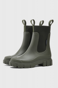 Amelia | Wasserabweisend Wasserdicht Chelsea-Stiefel – Grün