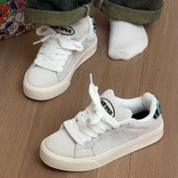 Damen Sneaker im sportlichen Retro-Design – Leopardenmuster Grau