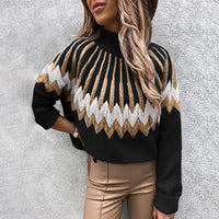 HOHER KRAGEN | BEQUEMER STRICKSTIL – Schwarz