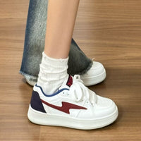 Damen modische Sneakers mit ergonomischer Sohle und farblichen Akzenten – Entenfarbe