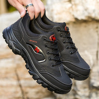 Herren Sportliche Trekking-Sneakers mit rutschfester Sohle und atmungsaktivem Obermaterial – Schwarz