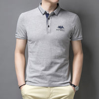 Alphonse | Herren Elegant Polo Hemd | Kurzarm – Grau