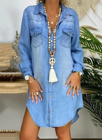 Veda - Longsleeve-Denimkleid