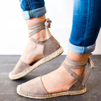 Nadia Espadrilles Plateau | Sommerliche Boho schwarze Espadrilles Sandaletten für Damen mit Riemchen – Beige