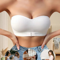 Trägerloser Push Up Bh Für Damen | Schnalle – Weiß
