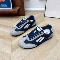 Damen Freizeit Sneakers mit atmungsaktiver Oberflächenstruktur und robustem Laufsohlenprofil – Blau