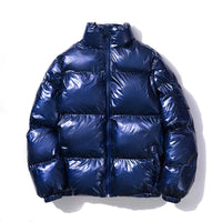 Greta | Gefütterte Thermo Steppjacke – Königsblau Stehkragen