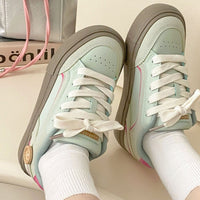 Damen Freizeit Sneakers mit modischem Design und hohem Tragekomfort – Hellgrün
