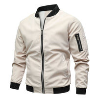 Trendige Bomberjacke für Herren – Beige