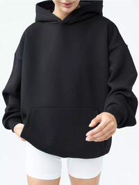 Heidi-Mode | Lässiger lockerer Pullover Sweatshirt – schwarz