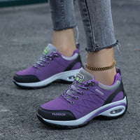 Damen Sportliche Sneakers mit dämpfender Luftpolsterung und flexibler Sohle – Violett