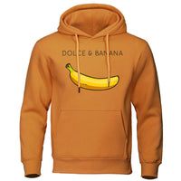 JOCHEN - KAPUZENPULLOVER MIT PRINT – Braun