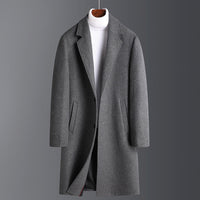 Friedrich | Warmer Wollmantel – Grau